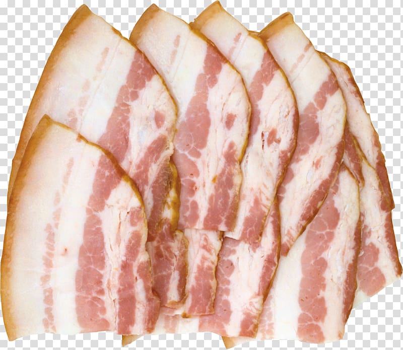 Bacon Meat Pork, Bacon transparent background PNG clipart