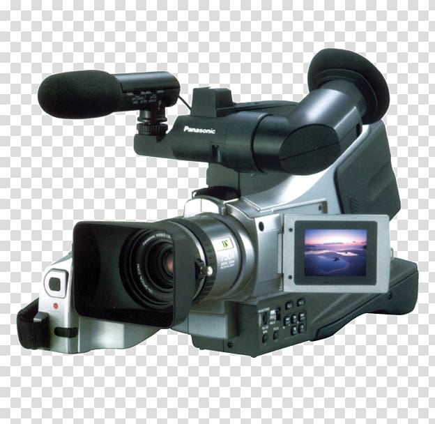Video camera Panasonic DV Digital video, Video camera transparent background PNG clipart