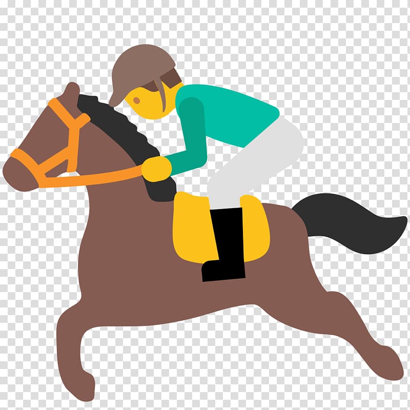 Horse racing Emoji Sport Jockey, Personal Use transparent background PNG clipart