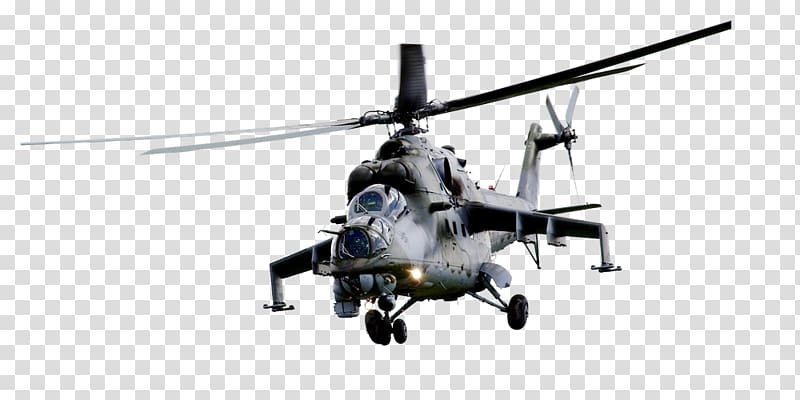 Military helicopter Moscow Mi-24 Airplane, helicopters transparent background PNG clipart