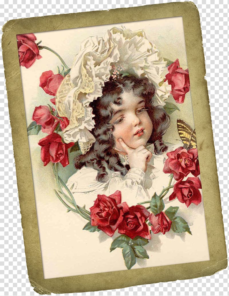 Victorian era Paper Post Cards Greeting & Note Cards, vintage transparent background PNG clipart