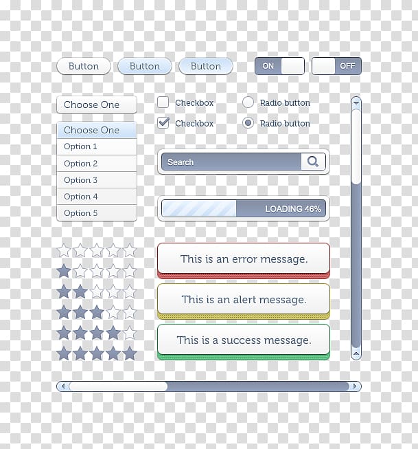 User interface design Web design Computer file, The blue UI Control Toolkit transparent background PNG clipart