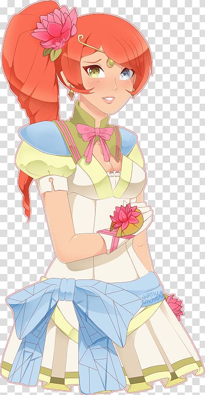 Illustration Mangaka Human hair color Girl, inkjet floating effect transparent background PNG clipart