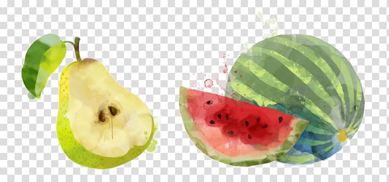 Watercolor painting Fruit, passionfruit watercolor transparent background PNG clipart