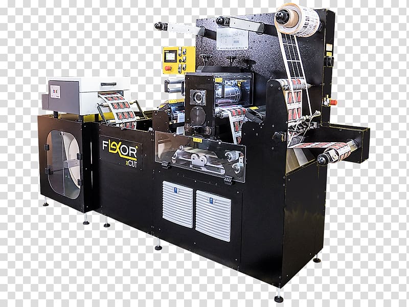Machine Die cutting Label Printing Sticker, offset Printing Machine transparent background PNG clipart