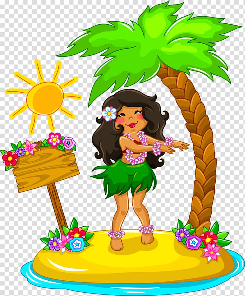 Hawaii Hula Drawing, Flamingo baby transparent background PNG clipart