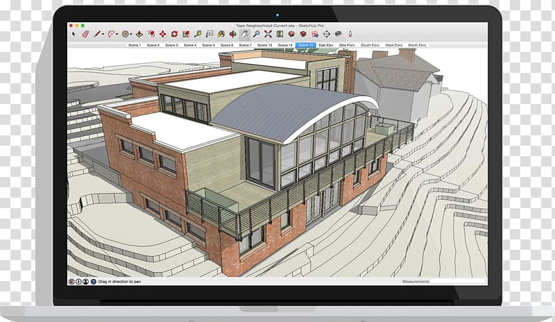 SketchUp 3D modeling 3D computer graphics Architecture, landscape architecture transparent background PNG clipart
