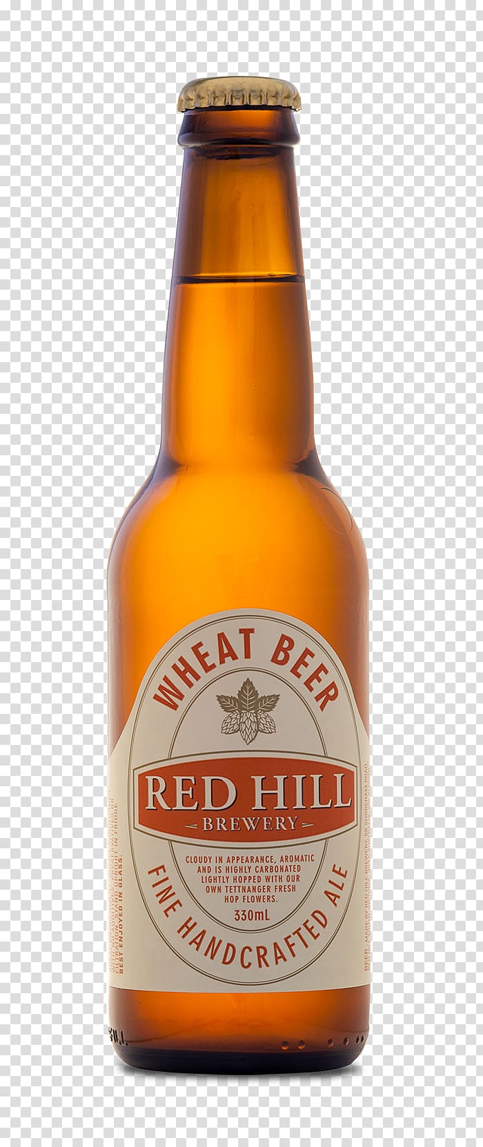Red Hill wheat beer bottle, Ale Lager Wheat beer Beer bottle, beer transparent background PNG clipart