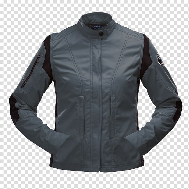 Leather jacket Motorcycle Clothing Sleeve, Flight Jacket transparent background PNG clipart