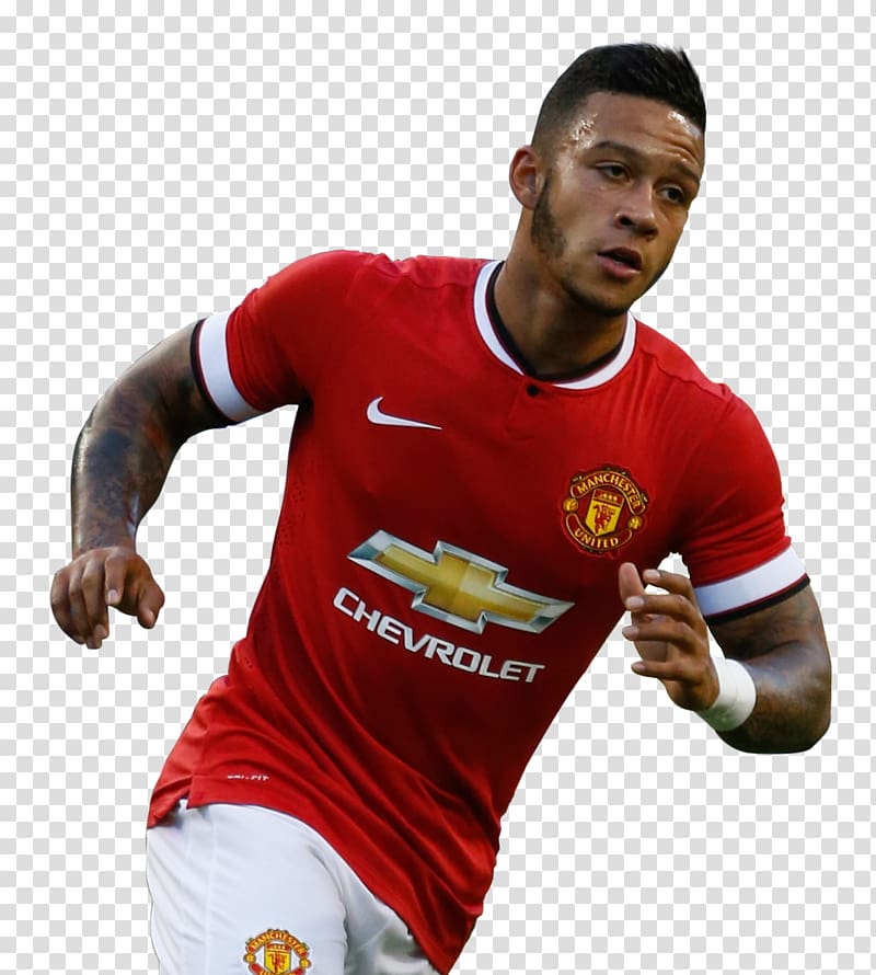 Memphis Depay 2015–16 Manchester United F.C. season Jersey Football player, football transparent background PNG clipart