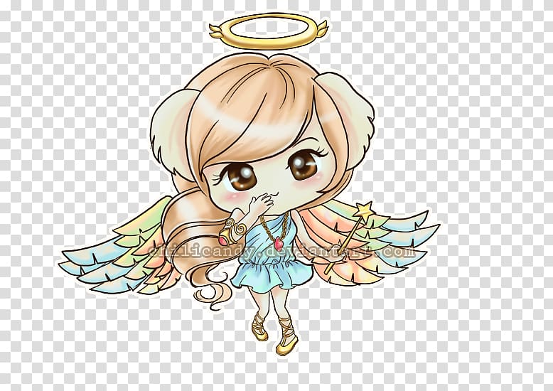 Chibi Drawing Anime Angel, cartoon chili transparent background PNG clipart
