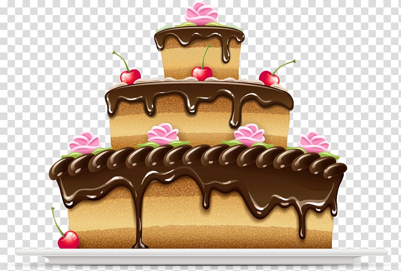 Birthday cake Chocolate cake Wedding cake, Happy happy birthday,birthday transparent background PNG clipart