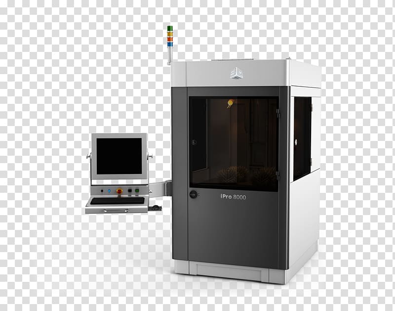 3D printing Stereolithography Printer 3D Systems, printer transparent background PNG clipart