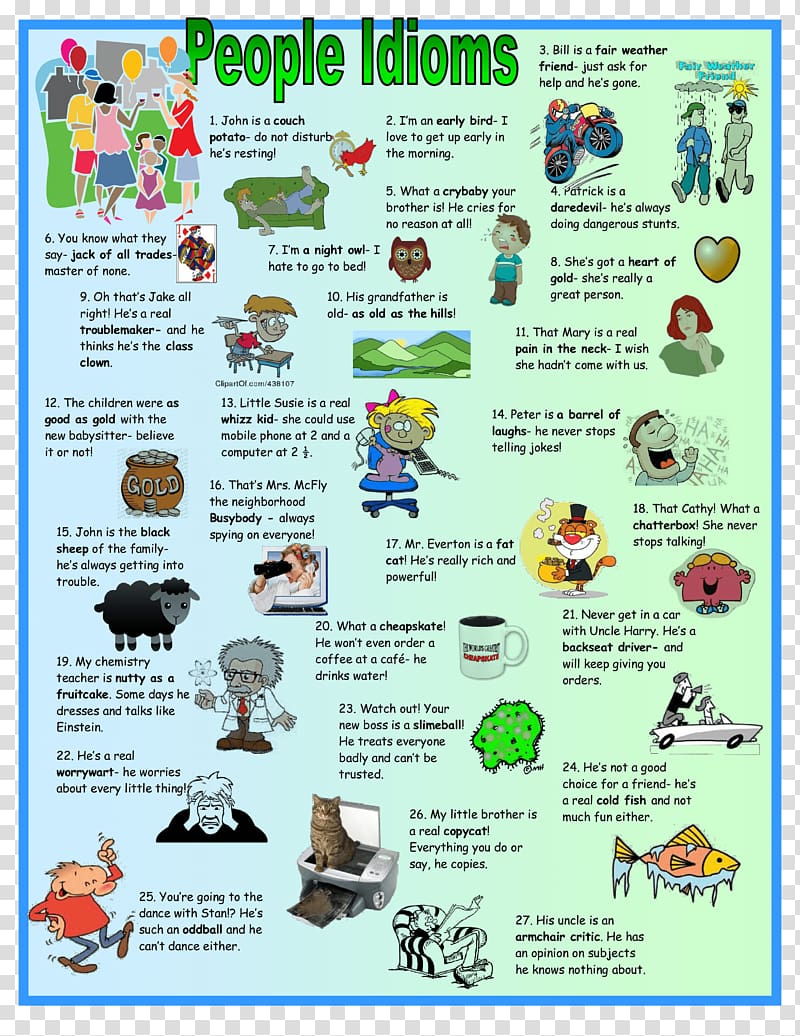 English-language idioms English as a second or foreign language Literal and figurative language, Food Poster transparent background PNG clipart