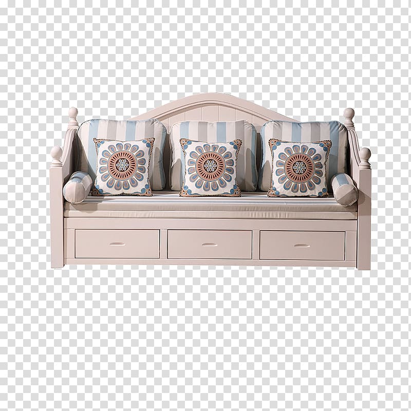 Table Couch Drawer Brown, White sofa transparent background PNG clipart
