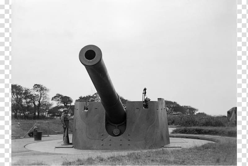 Coastal defence Sheerness Second World War Cannon Anti-aircraft warfare, artillery transparent background PNG clipart