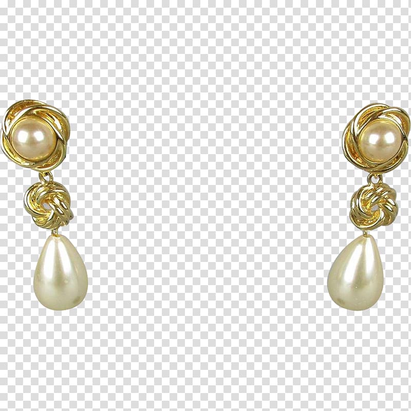 Pearl Earring Body Jewellery Material, Jewellery transparent background PNG clipart