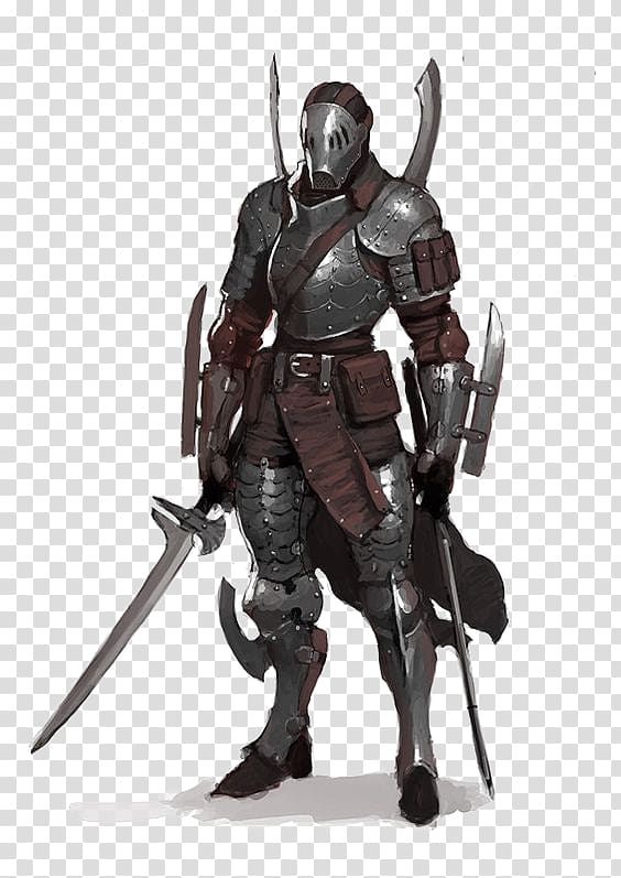 gray armor illustration, Knight Warrior Concept art Character, knight transparent background PNG clipart