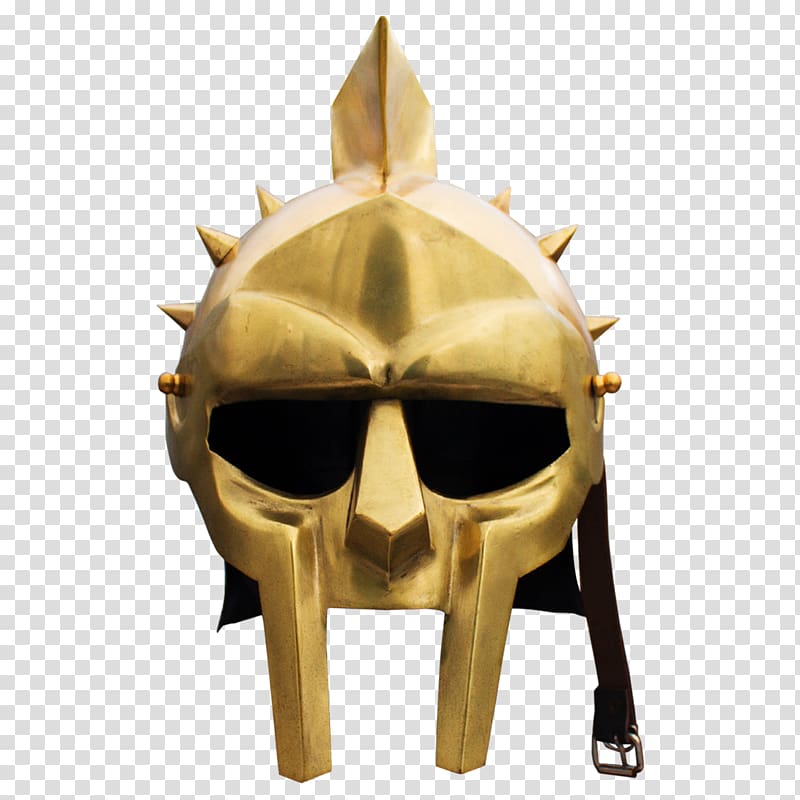 Helmet Gladiator Galea Maximus Knight, gladiator arena transparent background PNG clipart