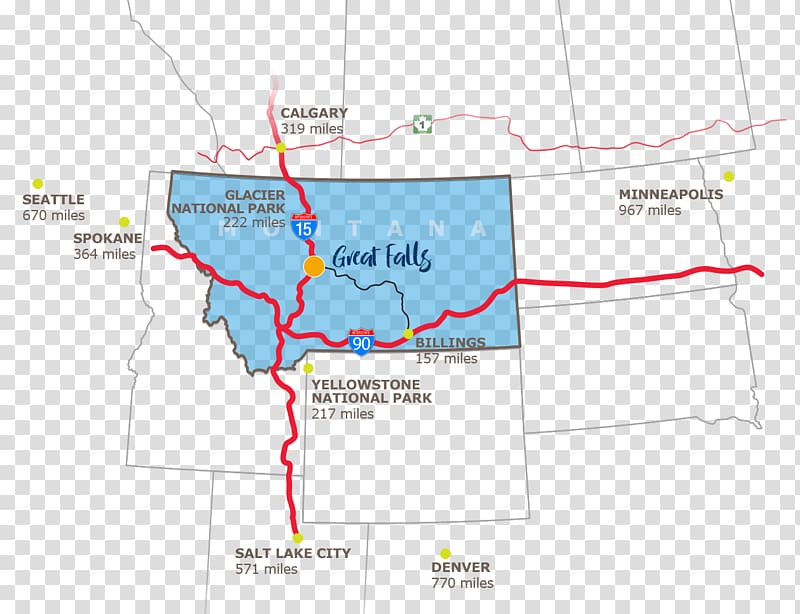 Great Falls Shelby Map Yosemite National Park Las Vegas Map