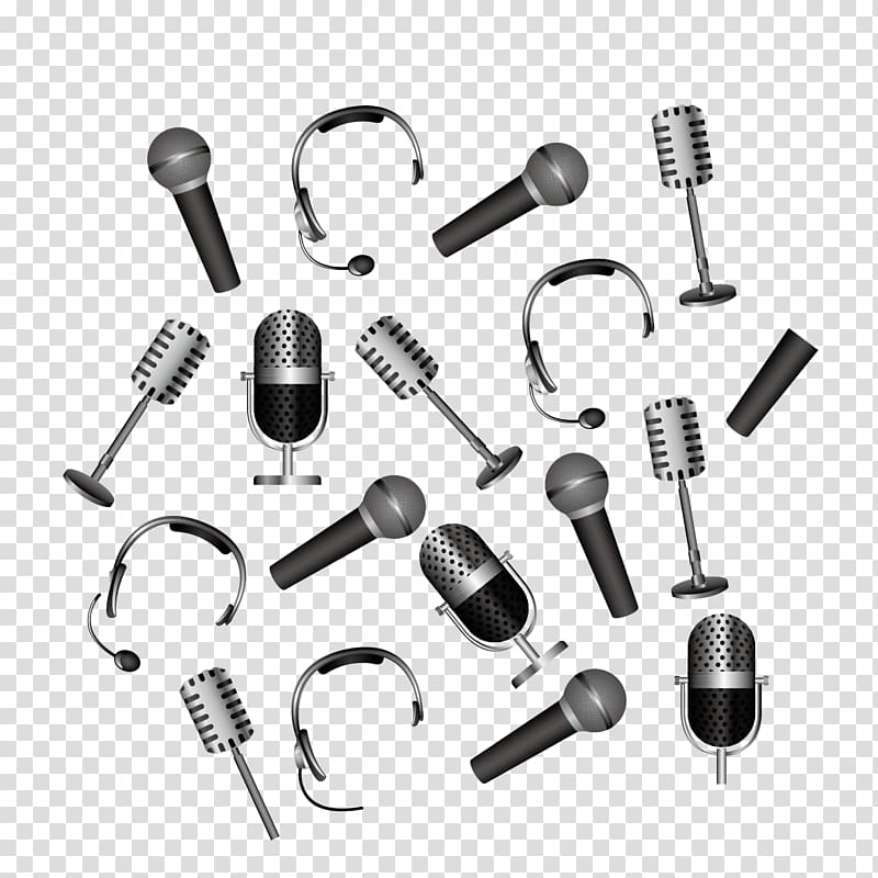 Microphone stand Wireless microphone Music, microphone and headphones transparent background PNG clipart
