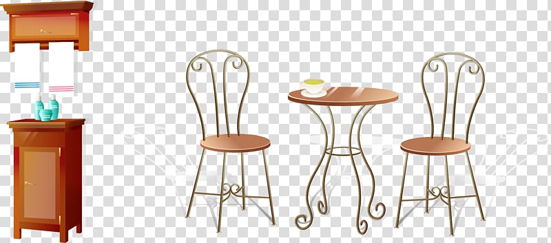 Table Bar stool Furniture Chair, Tables and chairs elements transparent background PNG clipart