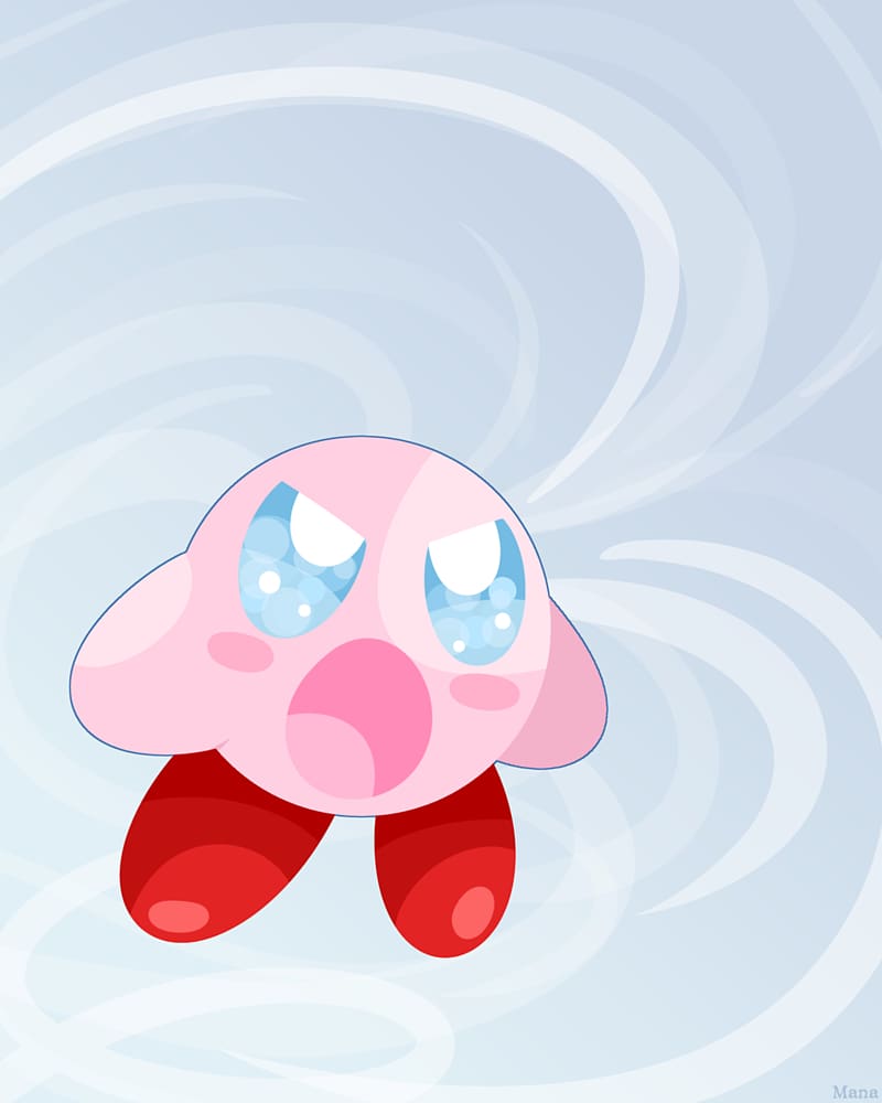 Digital art Drawing , Kirby transparent background PNG clipart