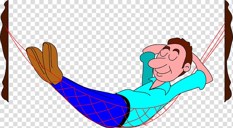 Relaxation Hammock , Sleeping Cartoon Person transparent background PNG clipart