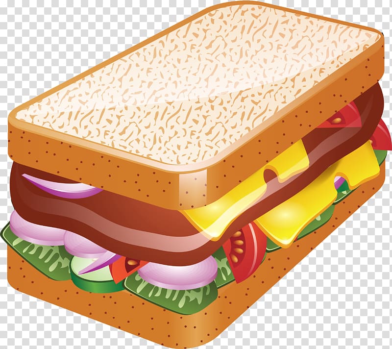 Hamburger Submarine sandwich , Sandwich transparent background PNG clipart