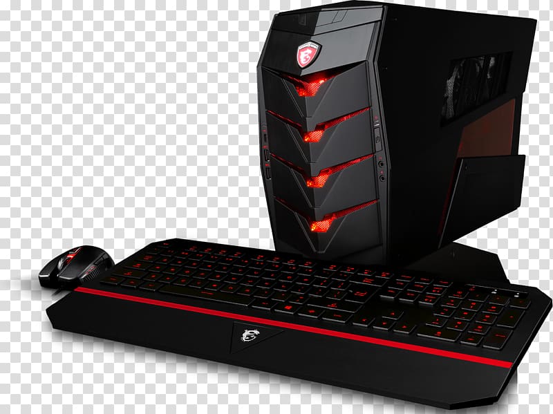 Computer keyboard MSI Desktop Computers Gaming computer, pc game transparent background PNG clipart