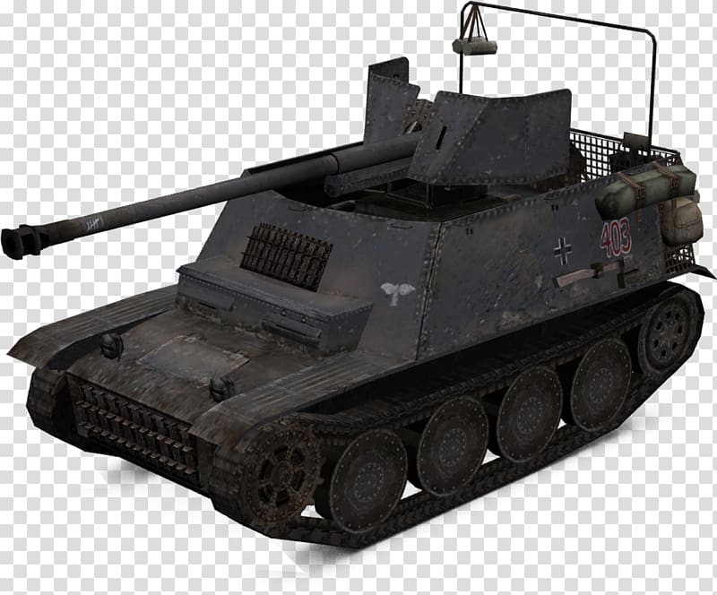 Churchill tank Self-propelled artillery Self-propelled gun Armored car, artillery transparent background PNG clipart