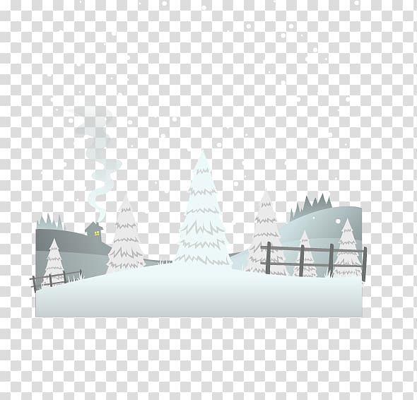 Winter Illustration, winter scene transparent background PNG clipart