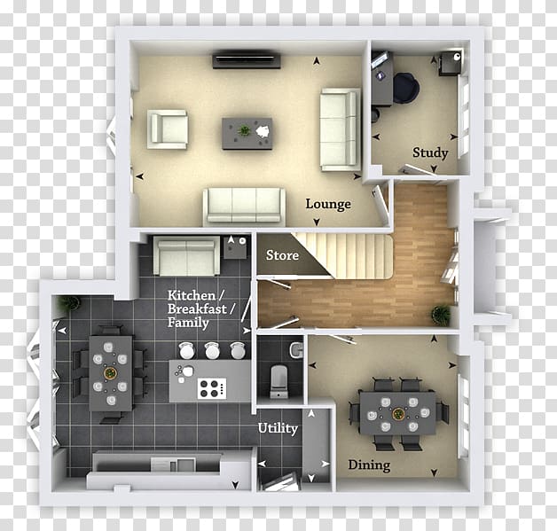 Open plan Floor plan House Bedroom, house transparent background PNG clipart