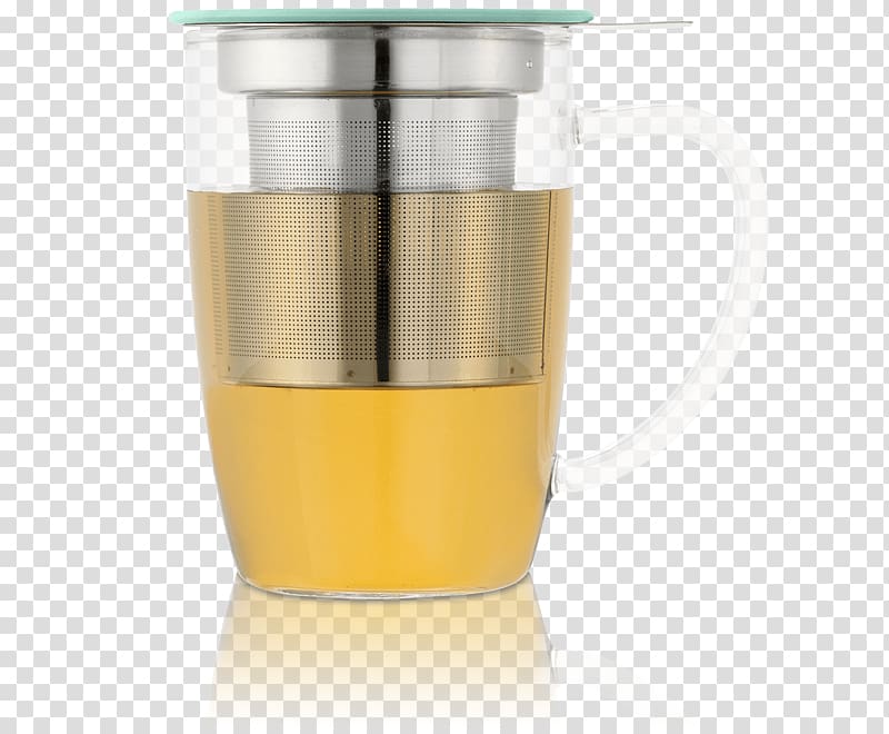 Tall Tea Mug \'Curve\' 45cl, Accessories Kusmi Tea Mug Newleaf 45 cl Kusmi Tea Pop Cup Tea mug with infuser, tea transparent background PNG clipart