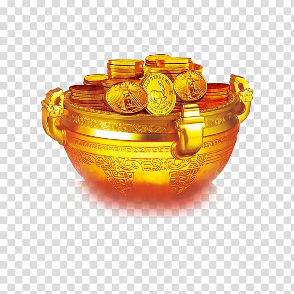 Wealth Gold Finance, Jinding gold coins transparent background PNG clipart