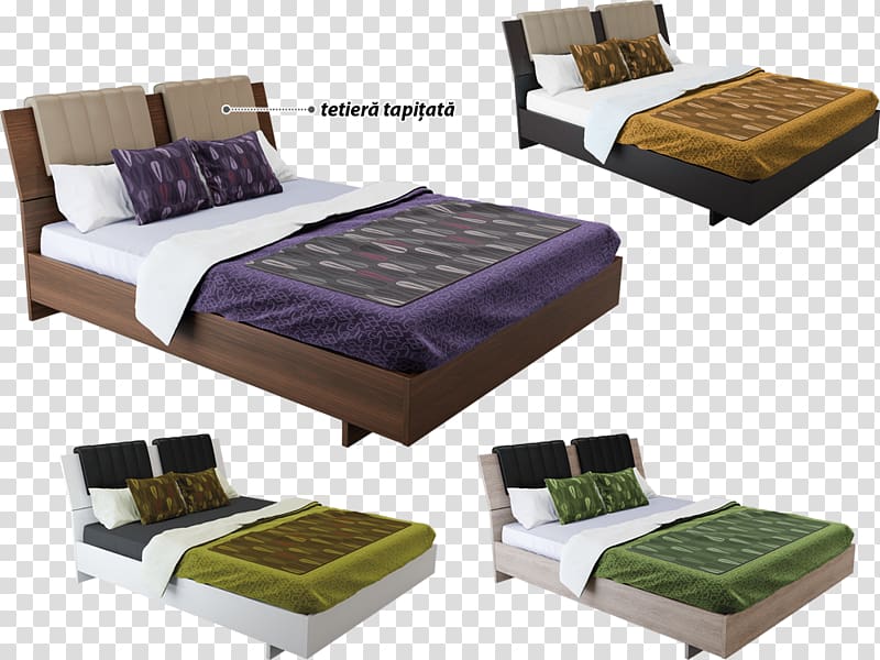 Bed frame Box-spring Mattress Sofa bed Bed Sheets, Mattress transparent background PNG clipart