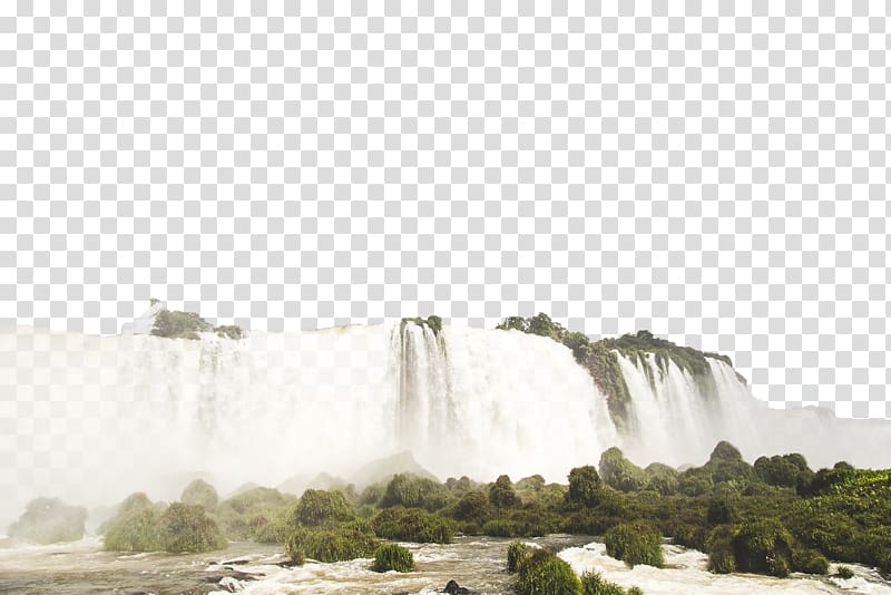 Iguazu Falls Dray Nur Waterfall Cloud .xchng, Majestic scenery with map transparent background PNG clipart