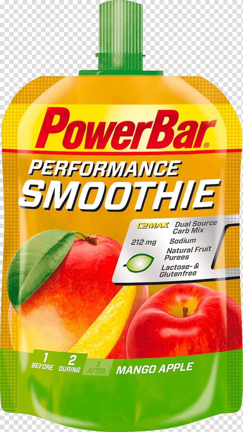 Smoothie Energy gel Sports & Energy Drinks PowerBar Milkshake, apple transparent background PNG clipart