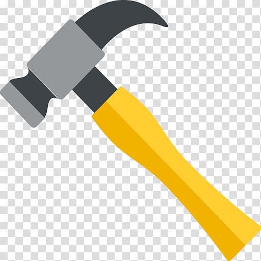 Emojipedia Spanners Hammer Tool, hammer transparent background PNG clipart