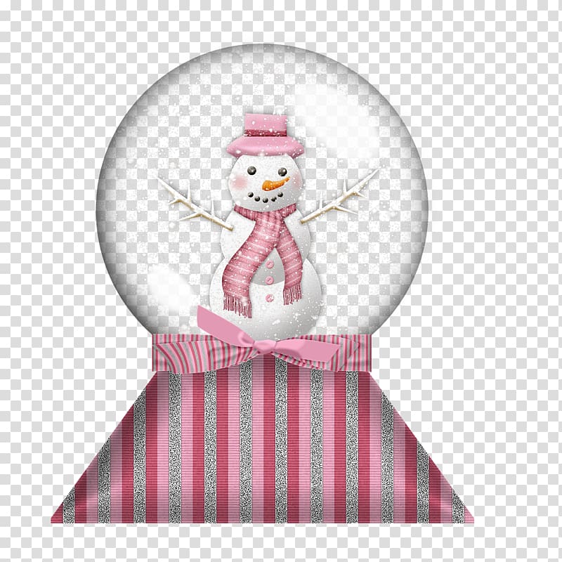 Crystal ball Snowman, Snowman crystal ball transparent background PNG clipart