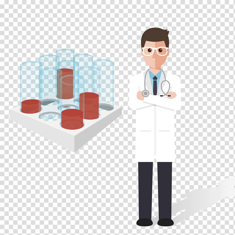Cartoon Physician Illustration, pattern material health examination physical examination center transparent background PNG clipart