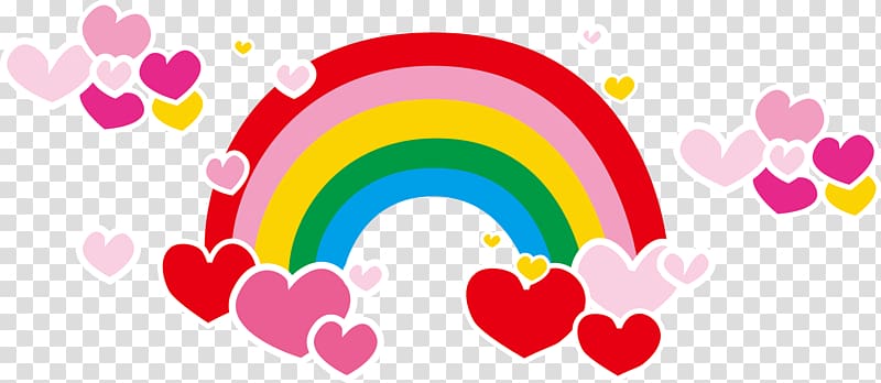 Rainbow , Rainbow Love transparent background PNG clipart