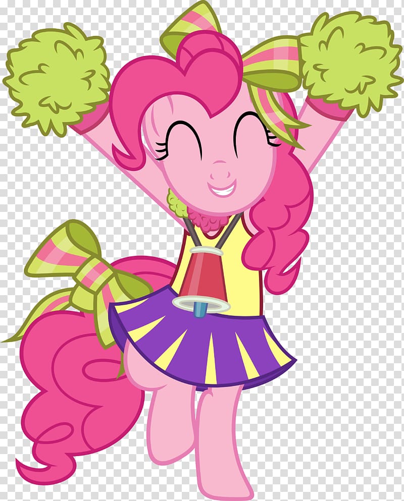 Pinkie Pie Pony , Cheerleader transparent background PNG clipart
