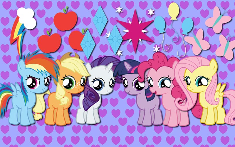 Twilight Sparkle Pinkie Pie Rainbow Dash Rarity Applejack, My Little ...