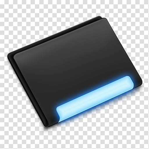 black leather bi fold wallet with LED, electronics accessory multimedia laptop part, Folder Calabi transparent background PNG clipart