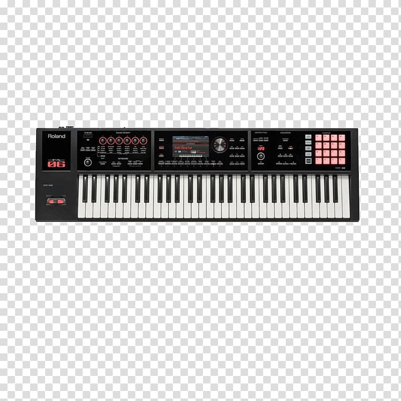 Roland Fantom-X Music workstation Keyboard Roland FA-06 Sound Synthesizers, Music Workstation transparent background PNG clipart