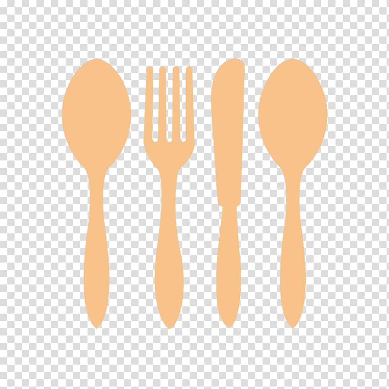 Knife Wooden spoon Fork, FIG cutlery knife and fork spoon transparent background PNG clipart
