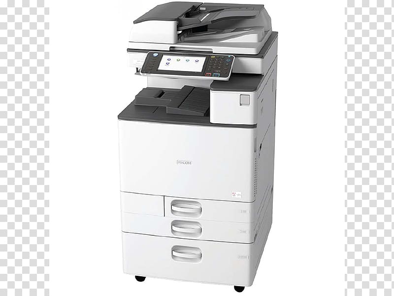 Multi-function printer Ricoh Printing copier, printer transparent background PNG clipart