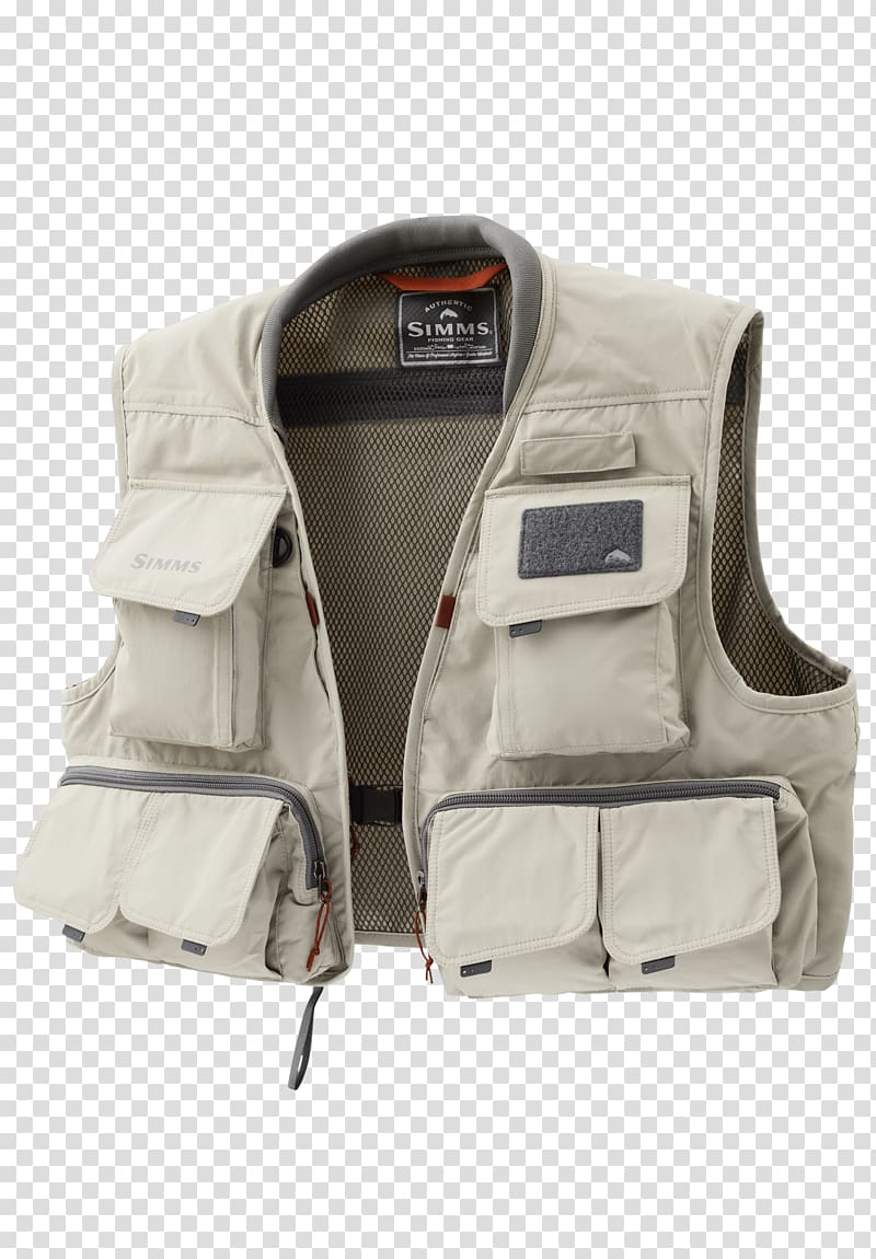 Simms Fishing Products Gilets Fly fishing Waistcoat Clothing, others transparent background PNG clipart