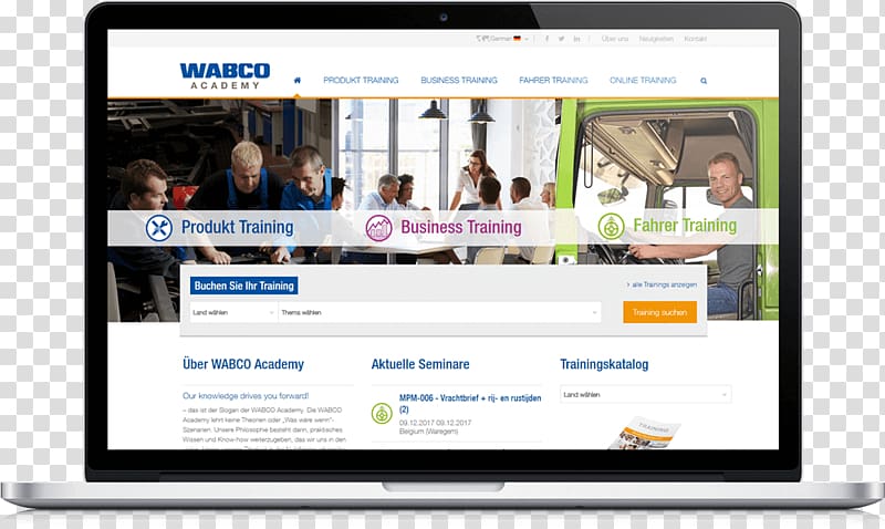 Responsive web design WABCO Vehicle Control Systems Digital agency, design transparent background PNG clipart